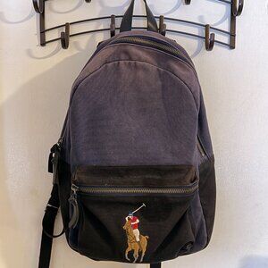 Polo Ralph Lauren Men's Big Pony Navy/Black Canvas Backpack